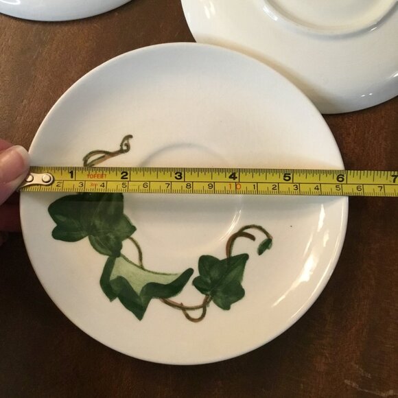 Set 8 Metlox Pottery Poppy Trail California Ivy Tea Coffee Saucers - Picture 5 of 5